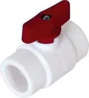 Кран шаровой полипропиленовый Kalde 25 мм красный