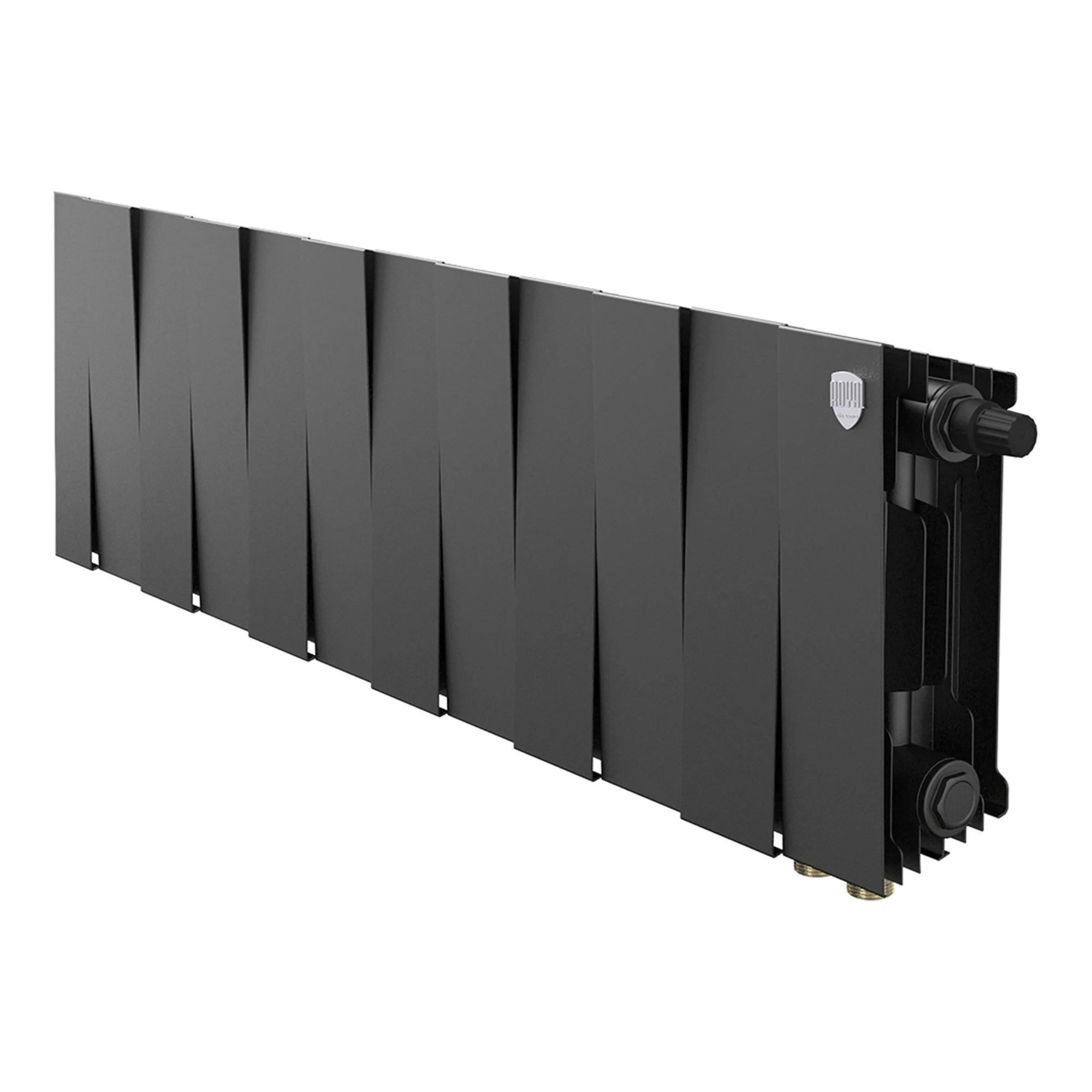 Радиатор биметаллический Royal Thermo PianoForte 200 Чёрный VDR80 [12 секций]