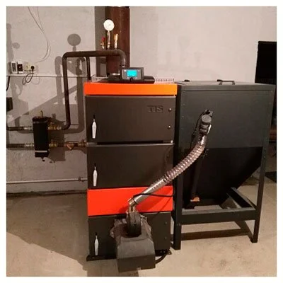 установка пеллетного котла