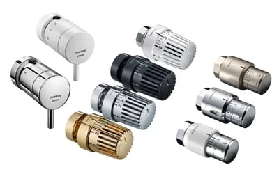 Термоголовки для радиаторов в разном дизайне