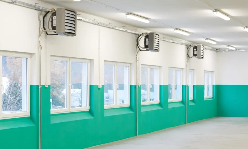 Воздухонагреватели в спортивном зале