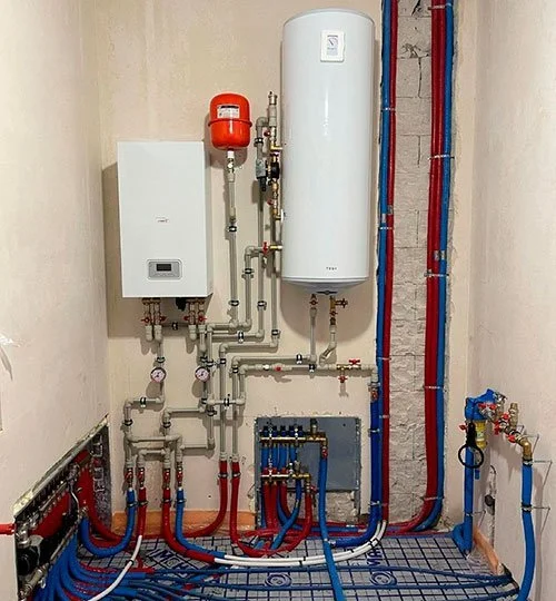 косвенный водонагреватель с котлом