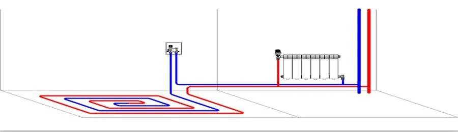 Схема подключения монтажного комплекта Valtec ICBOX