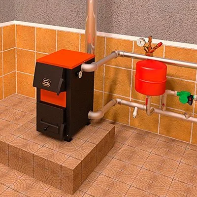 российский котел на твердом топливе