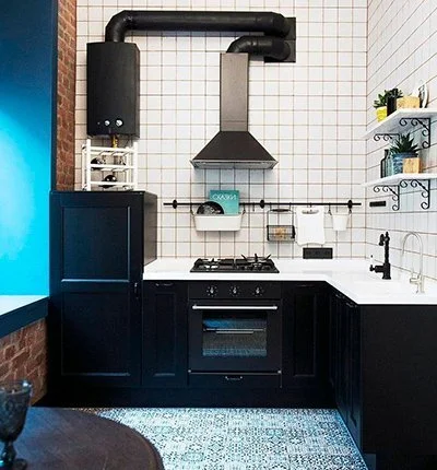 газовый котел на кухне