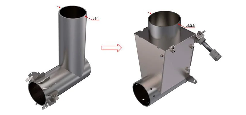 диаметр патрубка присоединения