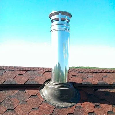 Дымоходная труба на крыше
