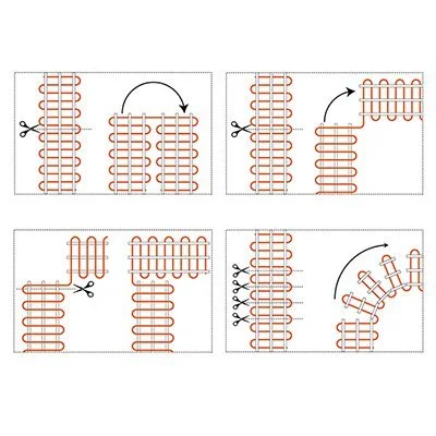 Схемы укладки электропола