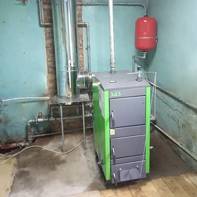 Котел на твердом топливе 9 кВт