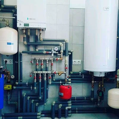 Бойлер косвенного нагрева 80 л с газовым котлом