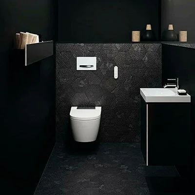 Подвесной унитаз в интерьере