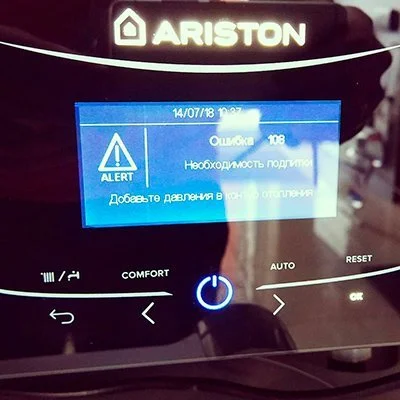 Ошибка 108 на котле Ariston