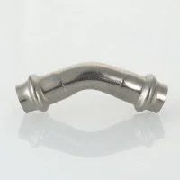 ᐉ Пресс-угольник 45° (раструб-раструб) из нержавеющей стали Valtec 35 мм ✔️ фото | ⏩ Progreem.by