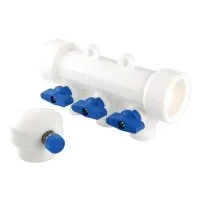 Коллектор полипропеленовый Valtec с отсечными кранами 40х20 мм 3 вых.