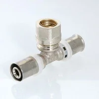 ᐉ Пресс-фитинг тройник Valtec с переходом на обжим. соед. 20-15-20 мм ✔️ фото | ⏩ Progreem.by