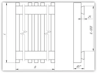 ᐉ Радиатор стальной трубчатый Новатерм Р3060-1750-В6-1-9005-НЦ [6 секций] ✔️ фото | ⏩ Progreem.by