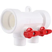 ᐉ Коллектор полипропиленовый Kalde с регулировочными кранами на 2 выхода, красный ✔️ фото | ⏩ Progreem.by