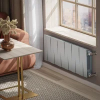 ᐉ Радиатор биметаллический Royal Thermo PianoForte 300 Серебристый [12 секций] ✔️ фото | ⏩ Progreem.by