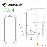 ᐉ Буферная емкость Теплобак ВТА-4 [500 л] ✔️ фото | ⏩ Progreem.by