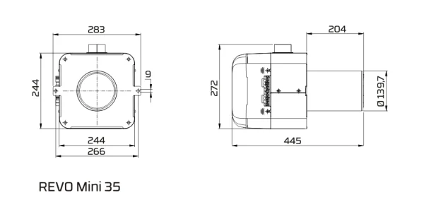 ᐉ Пеллетная горелка PellasX Revo Mini [35 кВт]  ✅ фото | PellasX ⭐ Progreem.by