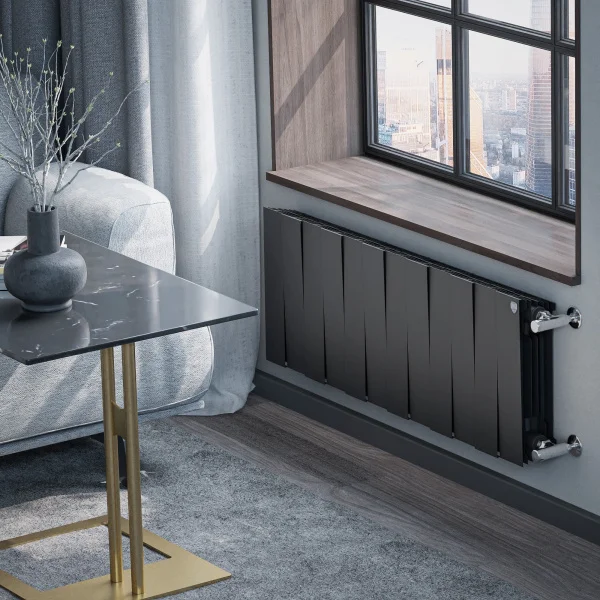 ᐉ Радиатор биметаллический Royal Thermo PianoForte 300 Чёрный [12 секций] ✔️ фото | ⏩ Progreem.by