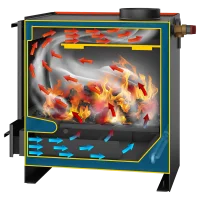 Твердотопливный котел СТЭН "Стэн mini" 11 (терракот) [11 кВт]