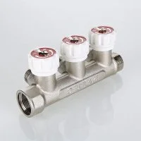 ᐉ Коллектор с регулирующими вентилями Valtec 3/4", 4 х 1/2" ✔️ фото | ⏩ Progreem.by