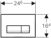 ᐉ Кнопка для инсталляции Geberit Delta 51 115.105.DW.1 черный 458.126.00.1 ✅ фото | Geberit ⭐ Progreem.by