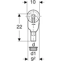 ᐉ Сифон Geberit внутристенный для стиральной/посудомоечной машины, d 40 мм, белый 152.235.11.1 ✔️ фото | ⏩ Progreem.by