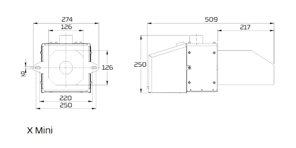ᐉ Пеллетная горелка PellasX X Mini [26 кВт]  ✅ фото | PellasX ⭐ Progreem.by