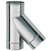 Тройник стального дымохода 45° d 380