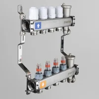 Коллектор из нержавеющей стали с регулирующими клапанами и расходомерами Valtec 1", 3 выхода x 3/4", "евроконус" ᐉ Коллектор из нержавеющей стали с регулирующими клапанами и расходомерами Valtec 1", 3 выхода x 3/4", "евроконус" ✔️ фото | ⏩ Progreem.by