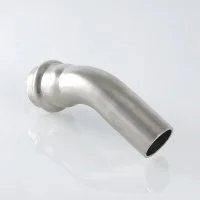 ᐉ Пресс-угольник 45° (раструб-труба) из нержавеющей стали Valtec вн/нар 54 х 54 мм ✔️ фото | ⏩ Progreem.by