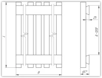 ᐉ Радиатор стальной трубчатый Новатерм Р4040-1250-В6-1-9005-НЦ [6 секций] ✔️ фото | ⏩ Progreem.by