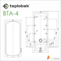 ᐉ Буферная емкость Теплобак ВТА-4 [750 л] ✔️ фото | ⏩ Progreem.by