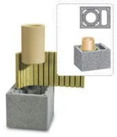 ᐉ Керамический дымоход Schiedel UNI (Rondo plus) с вентканалом d 250 - 6 м.п. тройник 90° ✔️ фото | ⏩ Progreem.by