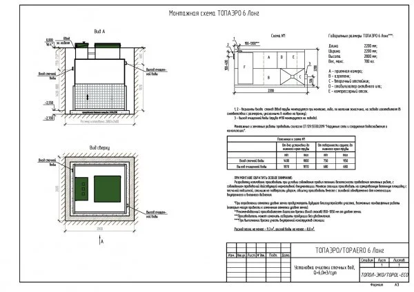 ᐉ Септик Топол-Эко ТОПАЭРО 6 Лонг ✔️ фото | ⏩ Progreem.by