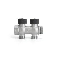 Коллектор распределительный с регулировочными клапанами Varmega VMMM03 1" х 3/4"ЕК - 2 контура