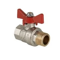 Шаровой кран Valtec Base, рукоятка бабочка 3/4 вн.р - нар.р.