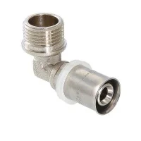 Пресс-фитинг угольник Valtec c переходом на нар.р. 26 мм 3/4