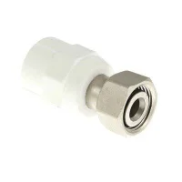 Соединитель полипропиленовый Valtec с накидной гайкой 20 х 3/4 «евроконус»