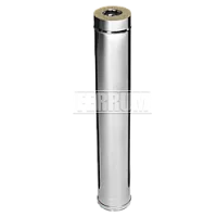 Труба дымохода утепленного Ferrum 1.0 м / 0.8+0.5 мм d 130/200 мм