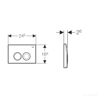 Кнопка для инсталляции Geberit Delta 21 115.125.46.1 мат. хром ᐉ Кнопка для инсталляции Geberit Delta 21 115.125.46.1 мат. хром ✔️ фото | ⏩ Progreem.by