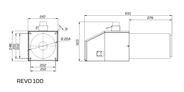 ᐉ Пеллетная горелка PellasX Revo [100 кВт]  ✅ фото | PellasX ⭐ Progreem.by