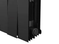 ᐉ Радиатор биметаллический Royal Thermo PianoForte 200 Чёрный [6 секций] ✔️ фото | ⏩ Progreem.by