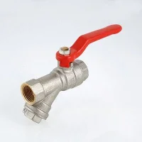 Кран шаровой Valtec со встроенным фильтром, стальная рукоятка 1/2" вн.-вн. ᐉ Кран шаровой Valtec со встроенным фильтром, стальная рукоятка 1/2" вн.-вн. ✔️ фото | ⏩ Progreem.by