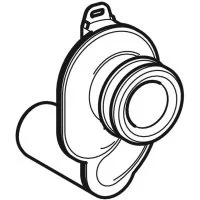 ᐉ Сифон Geberit для писсуара, горизонтальный выпуск, d50 мм, белый 152.950.11.1 ✔️ фото | ⏩ Progreem.by