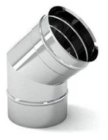Колено стального дымохода 45° d 220