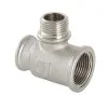 Тройник латунный Valtec с переходом на нар.р. 3/4"-1/2"-1/2"
