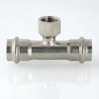 ᐉ Пресс-тройник из нерж. стали VALTEC с вн. резьбой 54 мм х 1/2" ✔️ фото | ⏩ Progreem.by